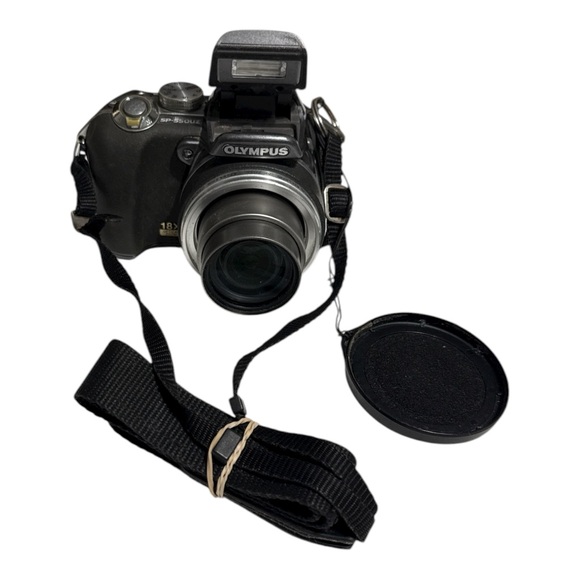 Olympus Black Digital Camera with Lens and Strap - Picture 1 of 10